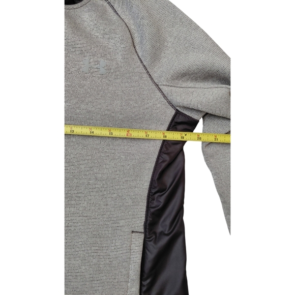 Under Armour Black and Dark Gray ColdGear Hooded Jacket - Picture 4 of 8